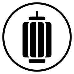 lantern glyph icon