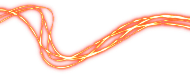 luxury neon lines with orange light