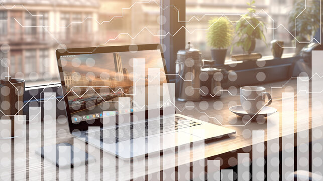 Business data and stock market analysis grapg, currency exchange, analyzing financial graph, forex chart, economic growth, business finance and investment statics