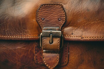 Vintage Leather Briefcase Texture