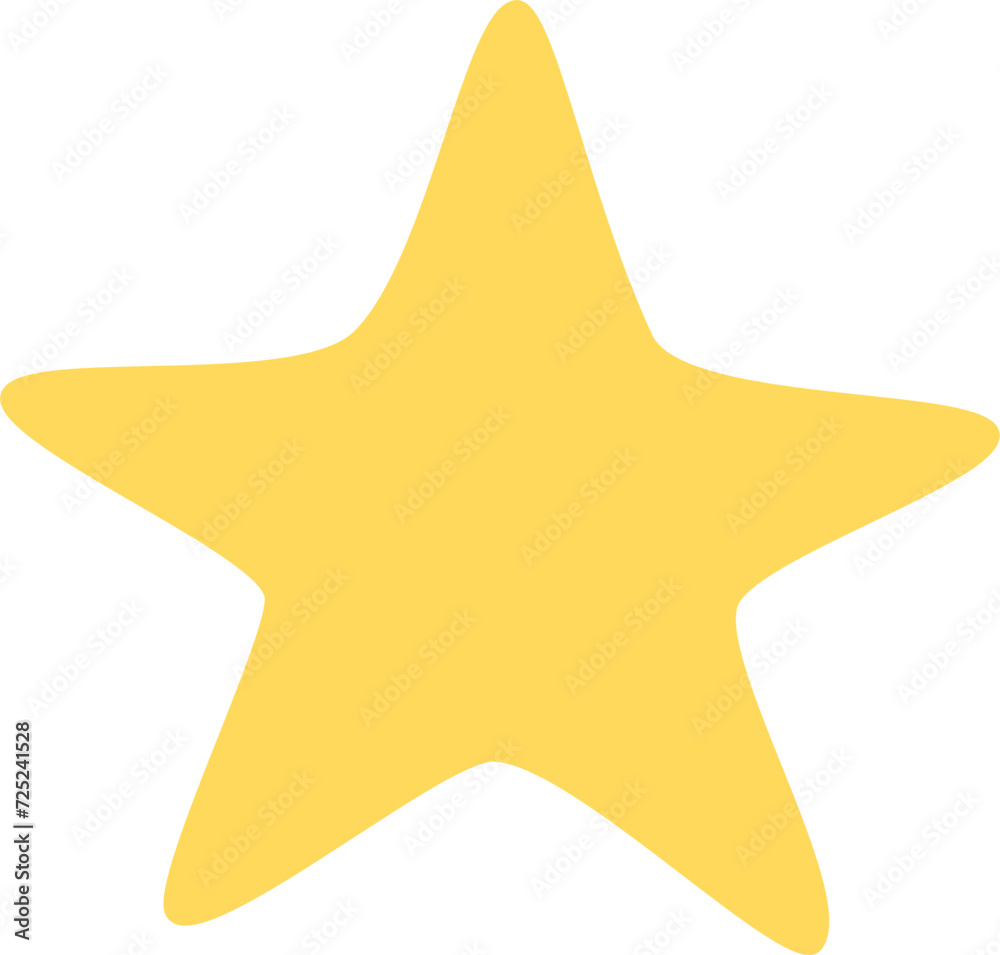 Wall mural star cartoon doodle