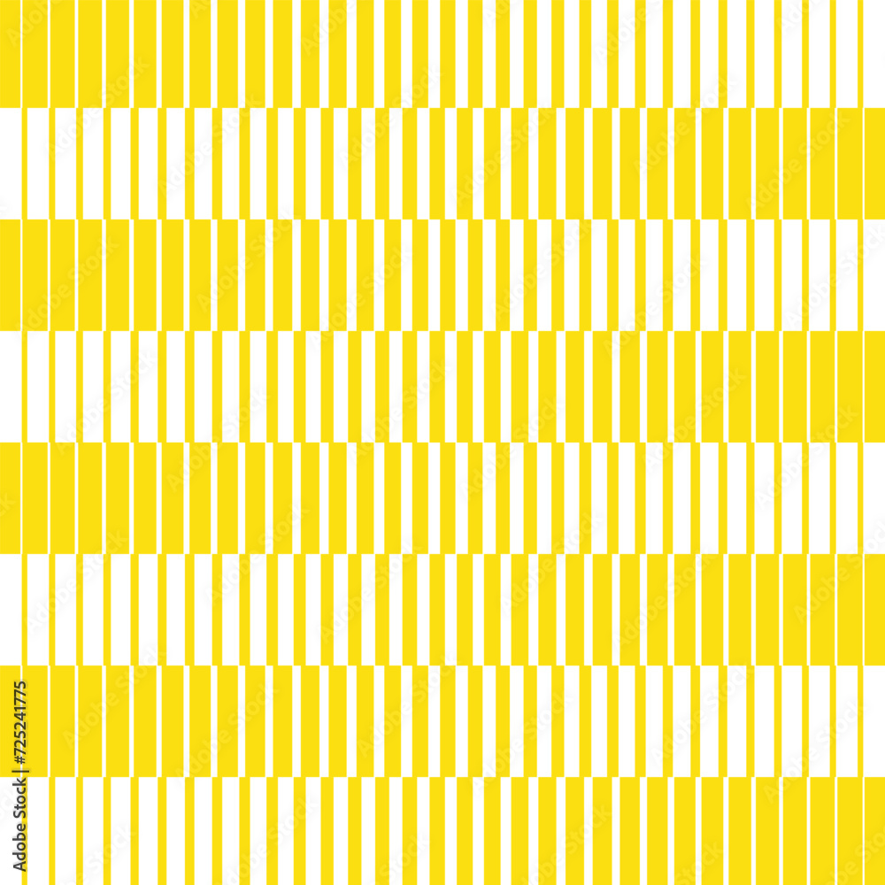 Poster abstract repeatable seamless yellow vertical thin to thick line pattern.