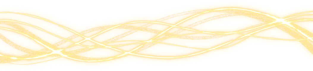 decoration Wavy lines with gold nuances