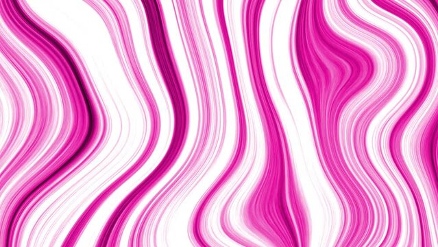 The pink marble background moves in waves