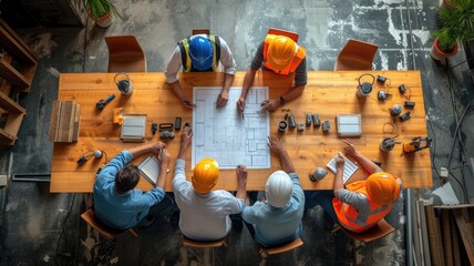 During a construction project, an experienced construction manager speaks with a construction engineer