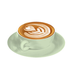 cup of coffee with latte art