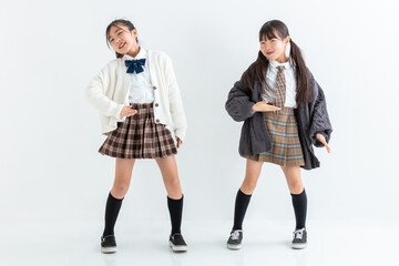 制服を着た笑顔の小学生　Smiling elementary school student