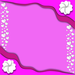 pink heart background for Valentine's day card,wedding card. the meaning of love	
