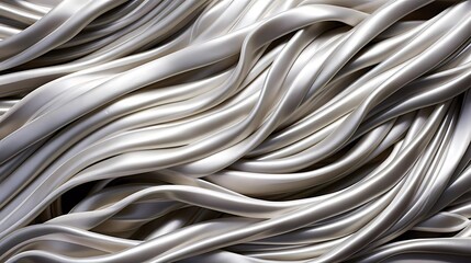 Pasta background, spaghetti abstract geometric pattern. Gray poster. generative ai