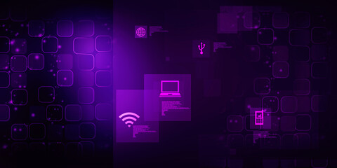 Digital Abstract technology background,2d illustration