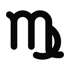 Virgo zodiac icon vector