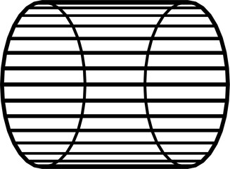 Abstract Tube Geometry Wireframe Grid Illustration