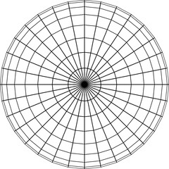 Abstract Circle Geometry Wireframe Grid Illustration