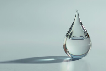 Fototapeta premium Serene Water Drop on Tranquil Surface