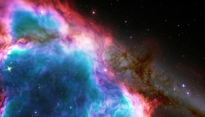 Obraz na płótnie Canvas Galaxy Outer Space Colorful Nebula Star Field Background