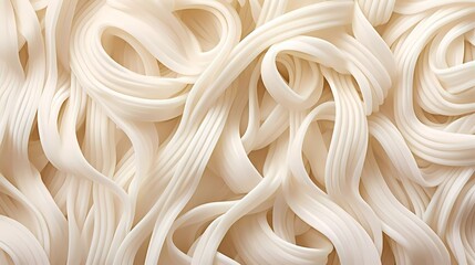 Pasta background, spaghetti abstract geometric pattern. White poster. generative ai