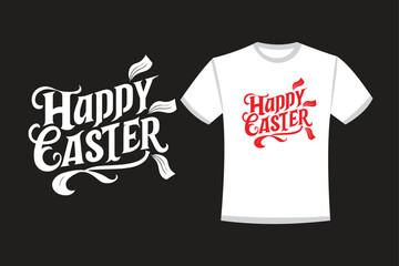 Happy Easter t-shirt design concept