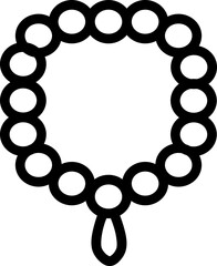 Prayer Beads icon illustration