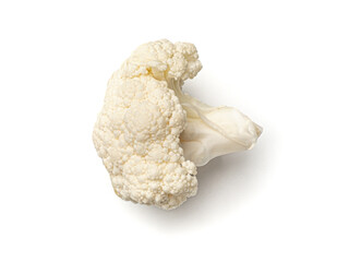 Fresh cauliflower on white