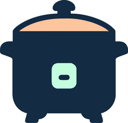 Electric rice cooker line icon