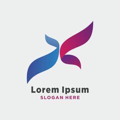 Vector letter x logo vector design template business logo symbol