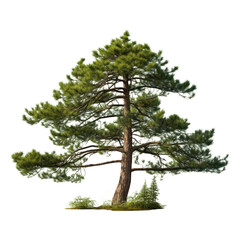 PNG Pine tree plant white background tranquility. 