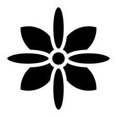 flower icon. Editable vector pictogram isolated on a white background for mobile apps and website design. 