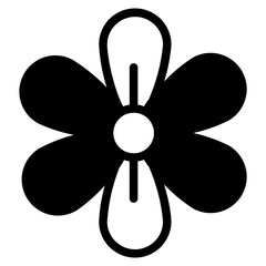 flower icon. Editable vector pictogram isolated on a white background for mobile apps and website design. 