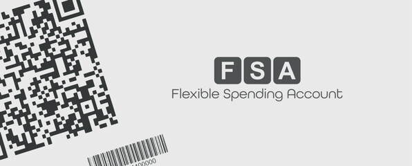 fsa sign on white background