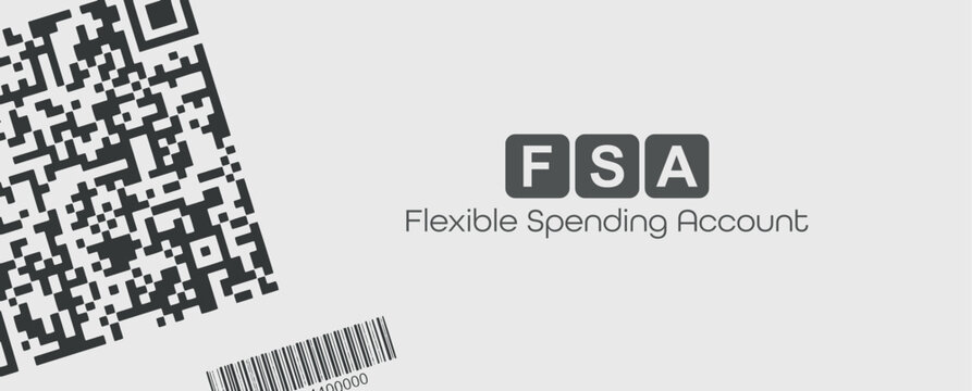 fsa sign on white background
