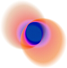 Circle Colorful Gradient Glow Grainy Illustration
