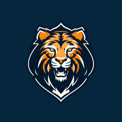 Obraz premium tiger logo design in 3 color