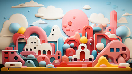 Playful Cartoon Abstractions