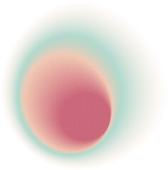 Circle Colorful Gradient Glow Grainy Illustration
