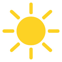 sun icon in trendy flat style, vector icon