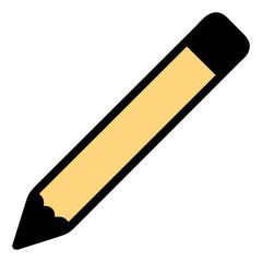 pencil icon in trendy flat style, vector icon