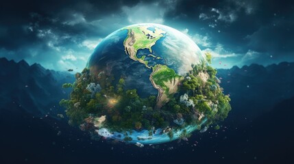 Planet earth illustration