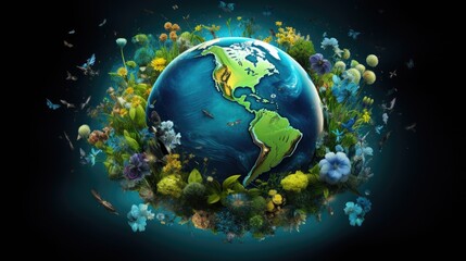 Fototapeta na wymiar Planet earth illustration