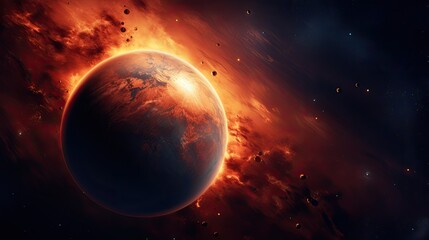 Planet Mars illustration