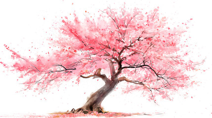 水彩桜の花 - obrazy, fototapety, plakaty