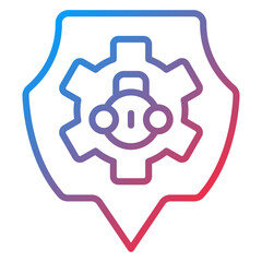 Cyber Privacy Icon Style