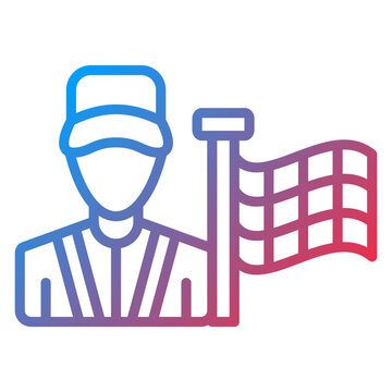 recommend clip art: Flagman Icon Style