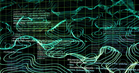 Image of data processing over network of connections