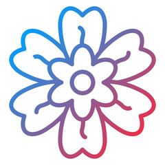 Alpine Forget Me Not Icon Style