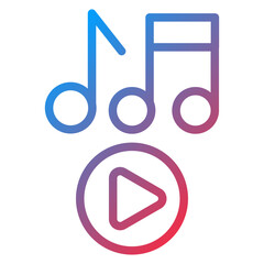 Music Playing Icon Style