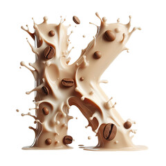 Isolated 3D Letter on a Clear PNG Canvas Generative AI 