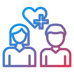 Couple Counseling Icon Style