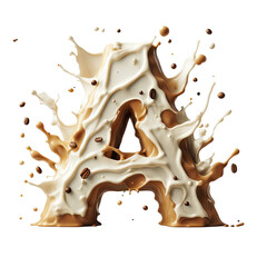 Isolated 3D Letter on a Clear PNG Canvas Generative AI 