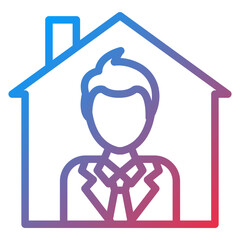 Stay Home Icon Style