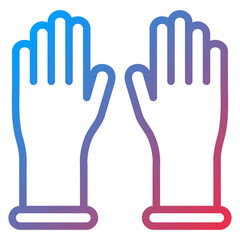 Obraz premium Latex Gloves Icon Style